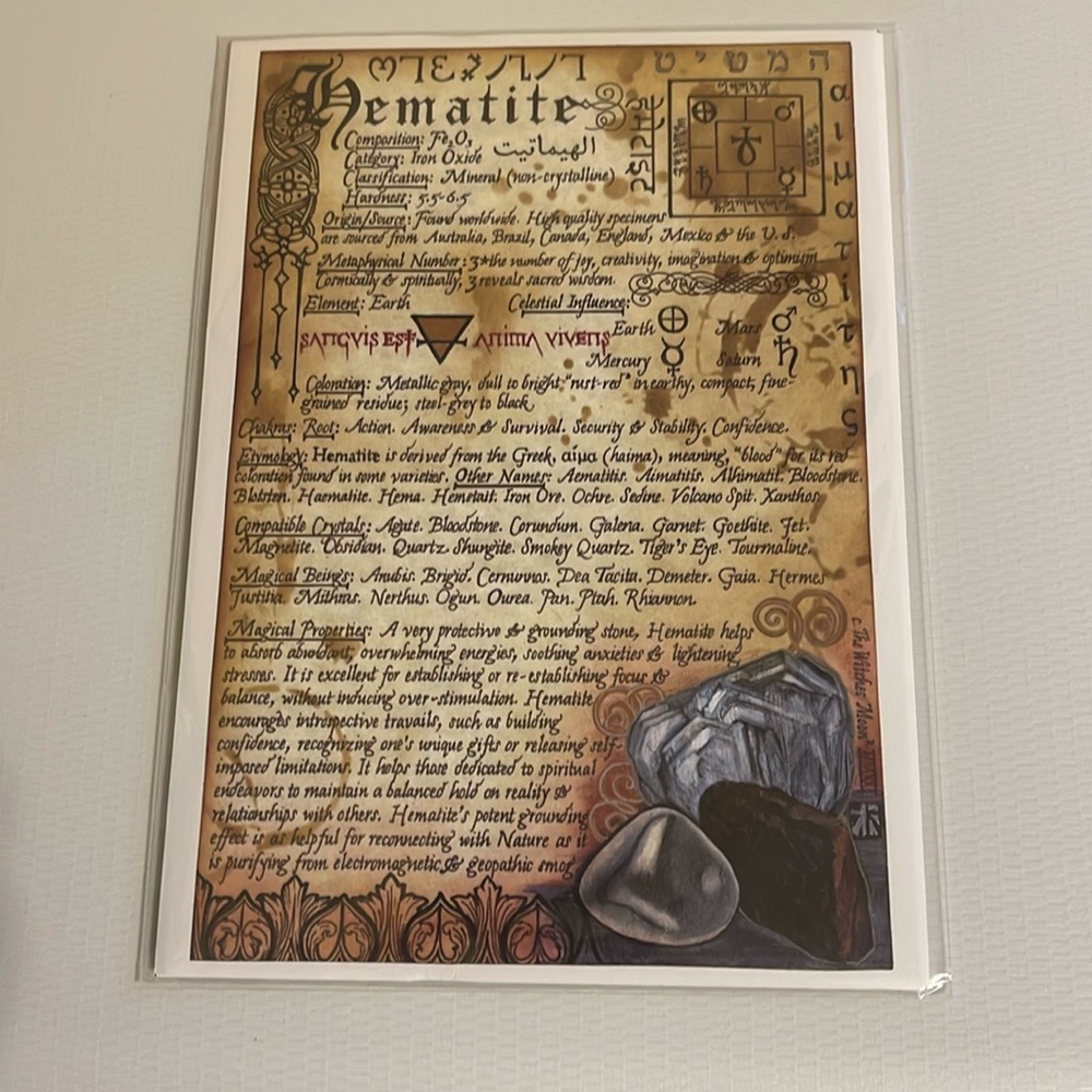 Witches Moon Hematite Artwork